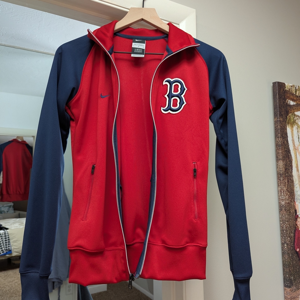 Nike Red and Navy Women's Jacket